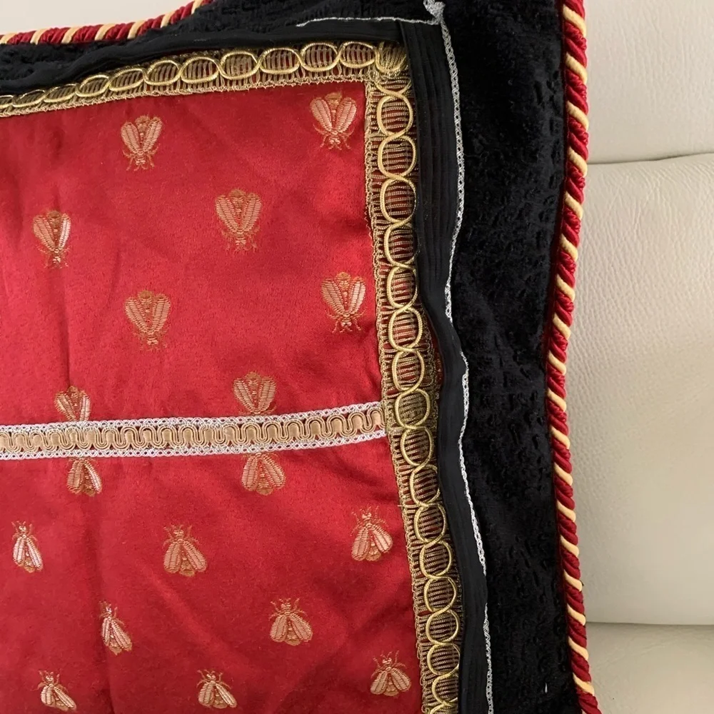 Red and Black Decorative Pillow
